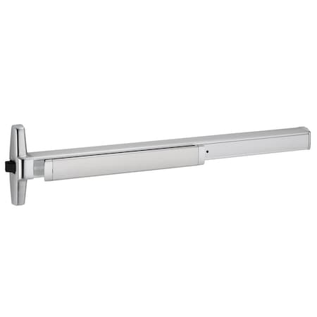 Von Duprin Rim Exit Device, Exit Only, No Trim, Electronic Latch Retraction, Satin Aluminum Clear Anodized EL35AEO 3 US28